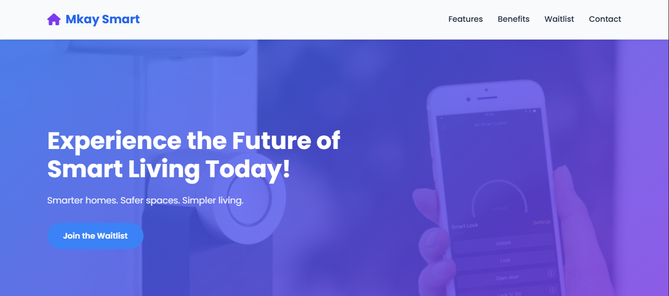 Company Landing Page